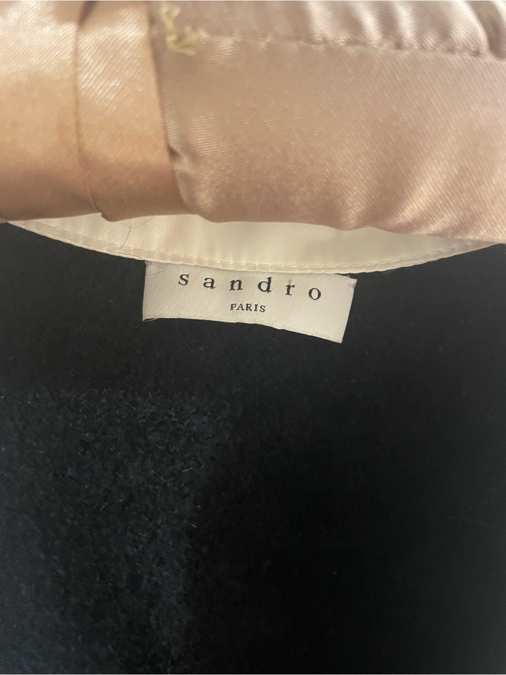 Sandro Black V-Neck Sweater